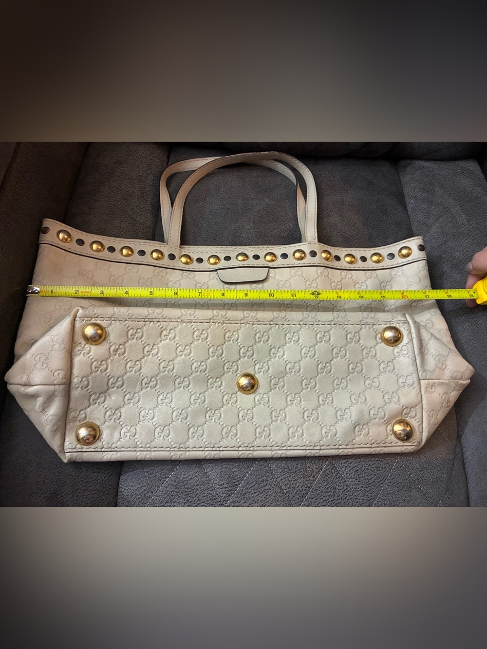 Authentic Gucci Monogram Embossed Tote - Picture 12 of 12